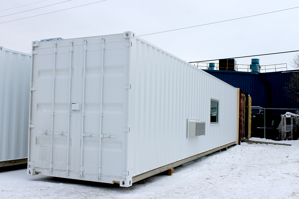 A visitation shelter as seen from the outside