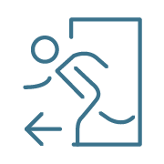 evacuation icon