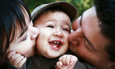 child with parents